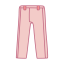 Pink Dress Pants Icon, dress pants,pink,formal