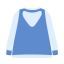 Blue and White Spliced Top Icon, spliced top,top