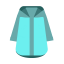 Light Blue Coat Icon, coat,outerwear