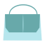 Light Blue Handbag Icon, bag,handbag