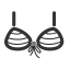 Gray Bra Icon, bra,underwear