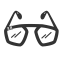Gray Glasses Icon, accessory,glasses
