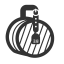 Gray Handbag Icon, accessory,handbag