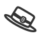 Gray Hat Icon, accessory,hat