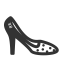 Gray High - heeled Shoes Icon, high - heels,shoes