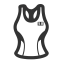 Gray Tank Top Icon, tank top,clothing