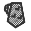 Gray Tie Icon, accessory,tie