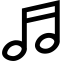 Music Note Icon, audio,music note