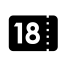 Lottery 18 - Number Icon, lottery,18,number