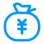 Social Economy Icon, money bag,social economy