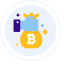 Bag Holder Icon, Bitcoin,bag holder