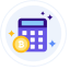 Bitcoin Calculator Icon, Bitcoin calculator,calculator
