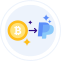 Bitcoin to PayPal Icon, Bitcoin to PayPal,transfer