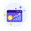 Cryptocurrencies Going Up Icon, cryptocurrencies up,graph