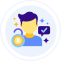 Permissioned Blockchain Icon, blockchain,permissioned blockchain