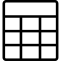 Table Icon, data,organization,table
