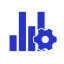 Data Processing Icon, data processing,graph,gear