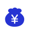 Loan Icon, loan,money bag,yen