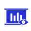 Visualization Icon, visualization,graph,magnifying glass