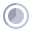 Concentric Circle Chart (Gray) Icon, concentric circle,gray,ring