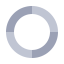 Donut Chart (Gray) Icon, donut chart,gray,ring