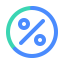 Donut Chart with Percentage Icon, data,donut chart,percentage