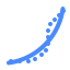 Scatter Line Chart Icon, data,dot,scatter line