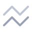 Stacked Line Chart (Gray) Icon, data,gray,stacked line chart