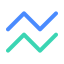 Stacked Line Chart Icon, data,line,stacked line chart