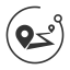 Trajectory Route Navigation Icon, trajectory,route,navigation