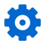 Settings Gear Filled Icon, settings,gear,filled