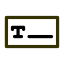 Text Box with 'T' Icon, text box,T,text
