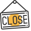 Close Shop Icon, close,shop,sign
