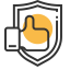 Guarantee Icon, guarantee,thumbs - up,shield