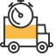 Logistics Icon, logistics,truck,clock