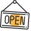 Open Shop Icon, open,shop,sign