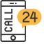 Smartphone Icon, 24 - hour,service,smartphone