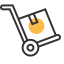 Transport Icon, transport,hand truck,box
