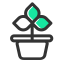 Flower Pot Icon, flower pot,plant