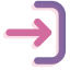 Right Arrow with Curve Icon, curved arrow,navigation