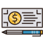 Bank Check Payment Icon, bank check,payment