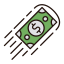 Cash Flow 2 Icon, cash flow,money bill,movement