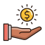 Charity Icon, charity,dollar,hand