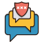Conversation Security Icon, conversation,security,shield