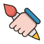 Design Icon, design,hand,paintbrush