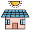 Eco House Icon, eco house,solar energy