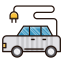 Electrical Transport Icon, electrical transport,electric car