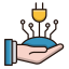 Electronic Power Icon, electronic power,energy