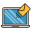 Email Marketing Icon, email,laptop,marketing