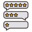 Feedback Bubbles Icon, bubbles,feedback,stars
